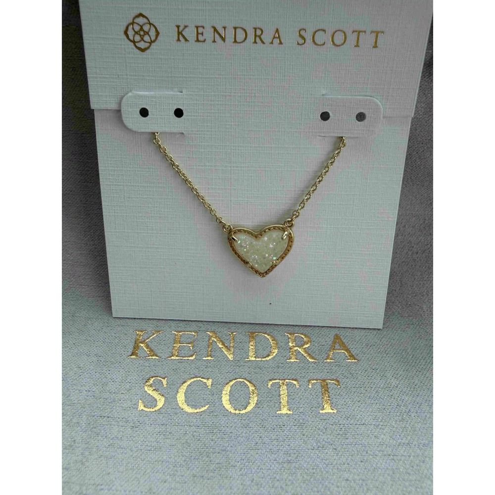 Kendra Scott Yellow heart necklace